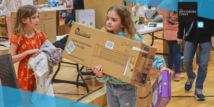 Newton Parrish students take home items for family members for free